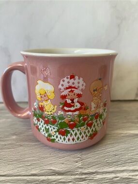 Strawberry Shortcake & Friends Pink Large Ceramic Coffee Mug